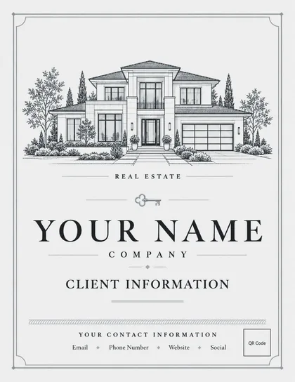 Leads & Client Notebook, Real Estate edition, Pearl cover