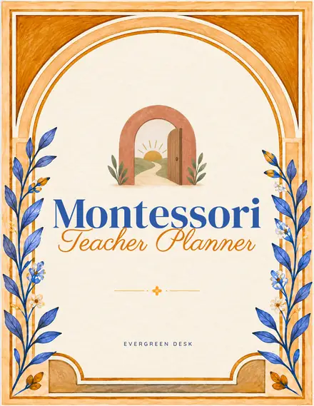 Montessori Teacher Planner cover